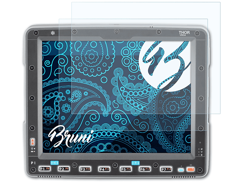 BRUNI 2x Basics-Clear Schutzfolie(für Honeywell Thor VM3A)