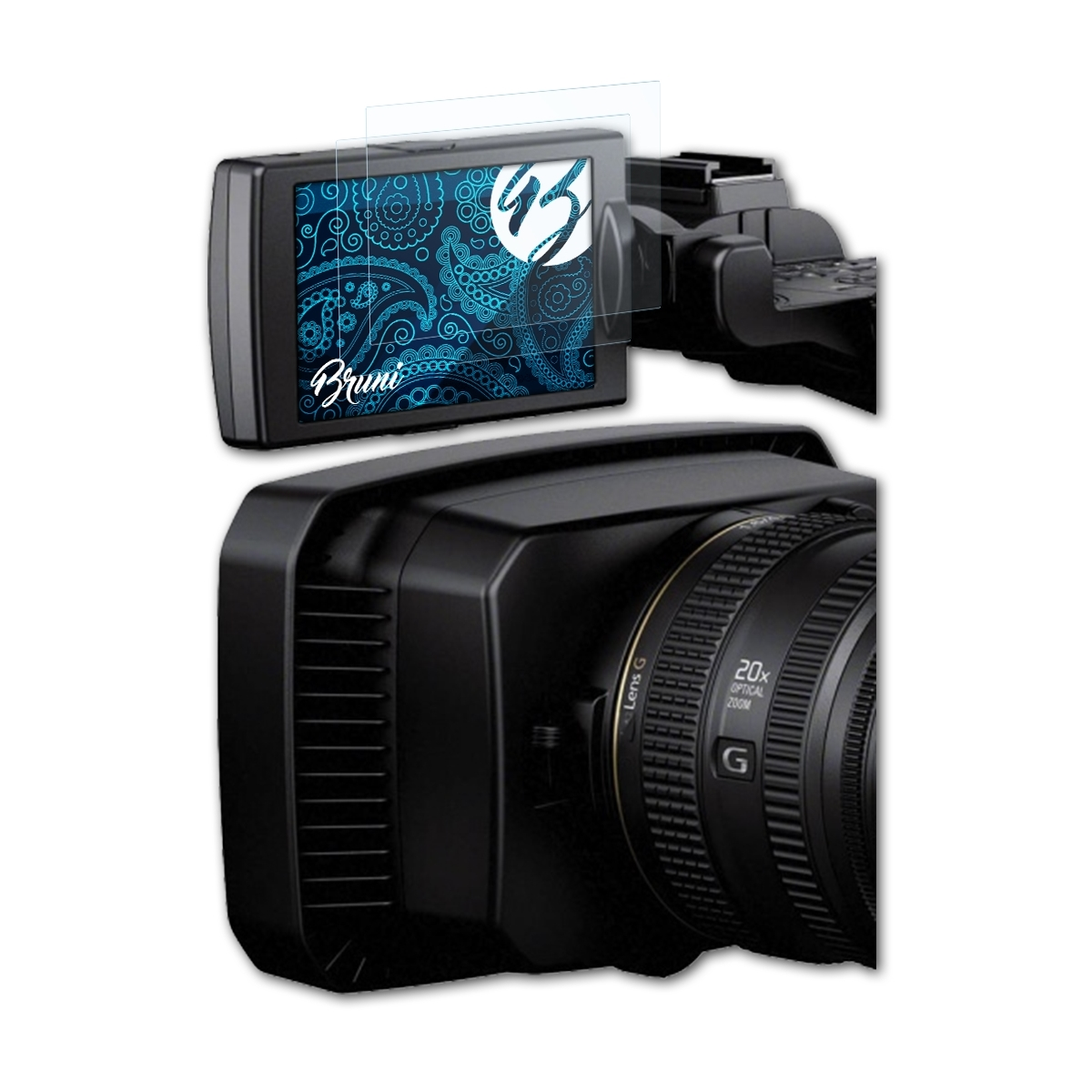 BRUNI 2x Basics-Clear 4K) Sony FDR-AX1 Schutzfolie(für