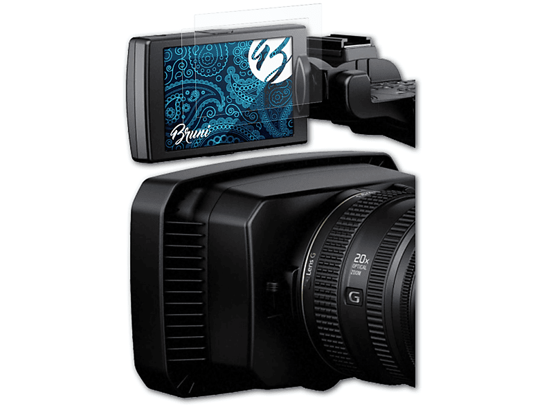 BRUNI 2x Basics-Clear Schutzfolie(für Sony FDR-AX1 4K) | Kamera Schutzfolie