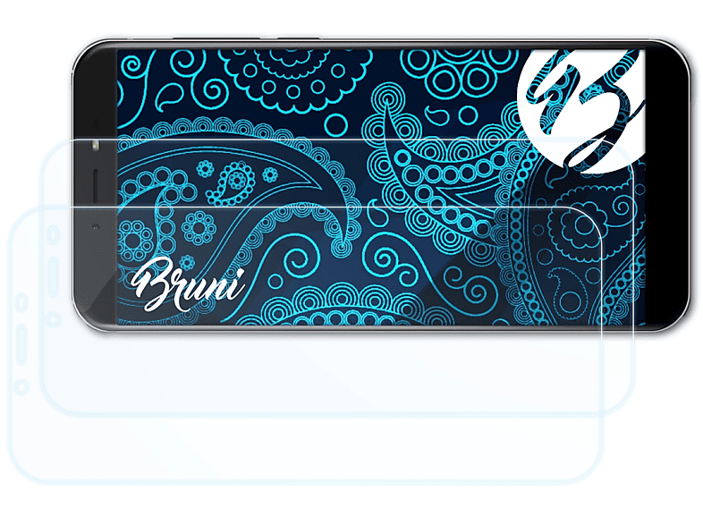 BRUNI 2x Basics-Clear Infinity X4 Soul Schutzfolie(für Allview Z)