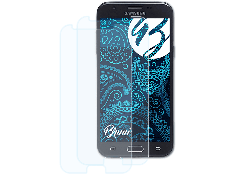 BRUNI 2x Schutzfolie(für Basics-Clear Wide2) Samsung Galaxy