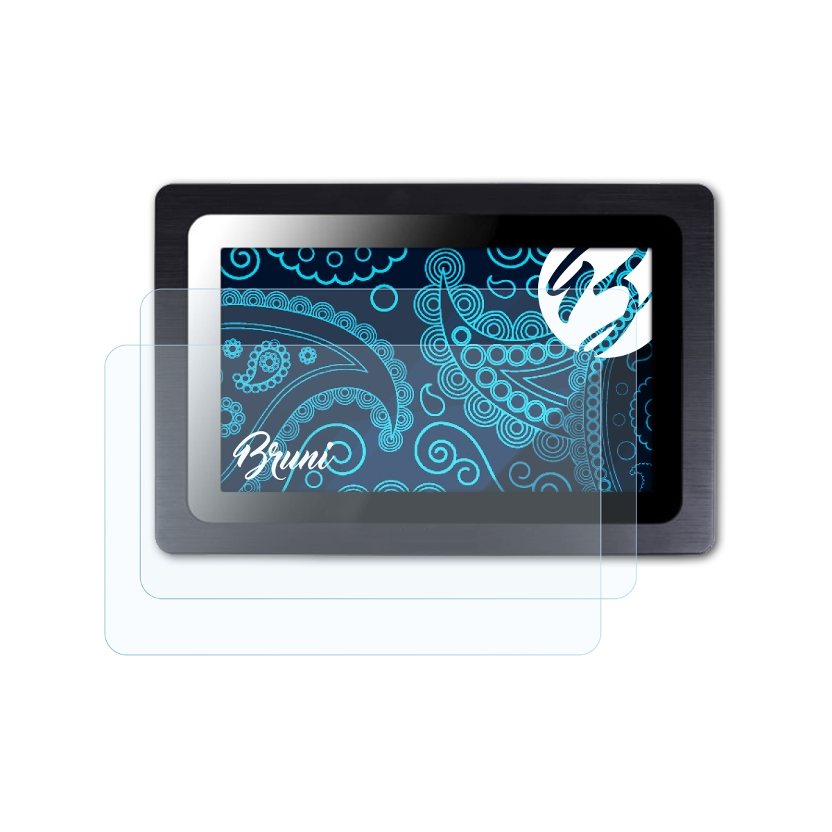 BRUNI 2x 10 Panel-PC Inch) Displayschutz(für Pokini glasklare