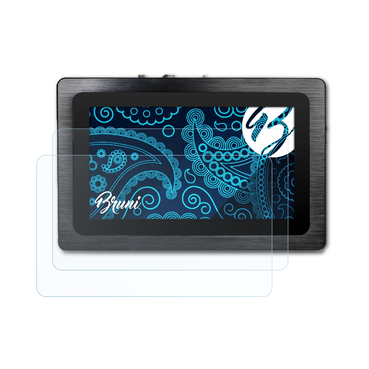 BRUNI 2x glasklare Displayschutz(für Pokini 11.6 Inch) Panel-PC