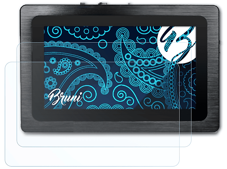 Pokini 2x Displayschutz(für Panel-PC Inch) BRUNI glasklare 11.6