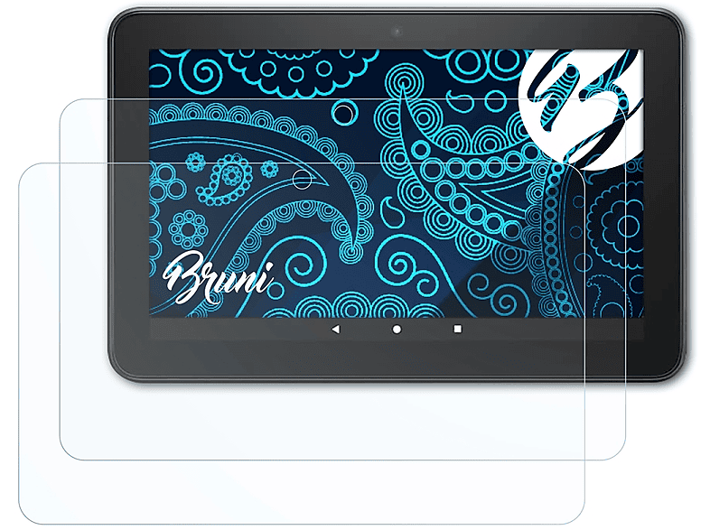 BRUNI 2x glasklare Displayschutz(für Amazon Fire 7 Kids (12th Gen, 2022))