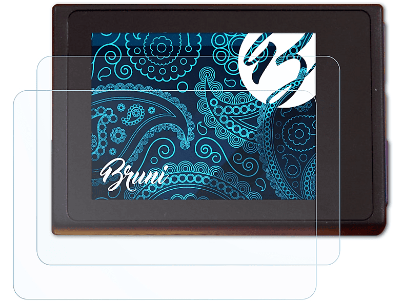 BRUNI 2x Basics-Clear Schutzfolie(für Akaso Brave 6) | Kamera Schutzfolie