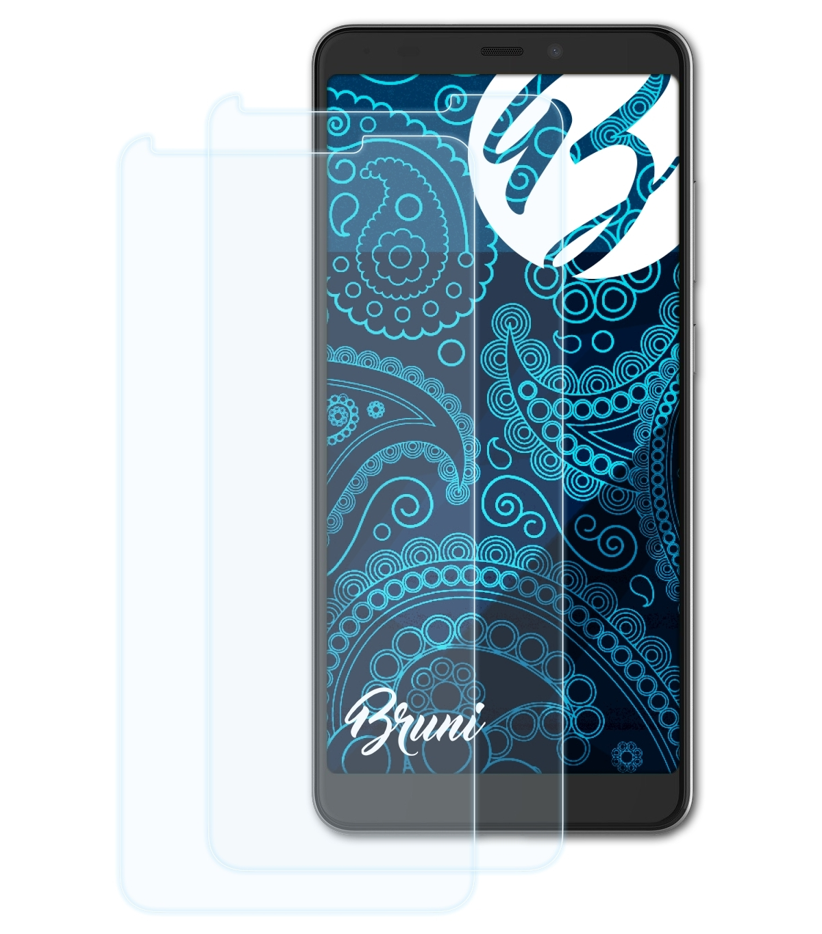 BRUNI Max Blade Basics-Clear (Z6410S)) ZTE Schutzfolie(für 2x 2s