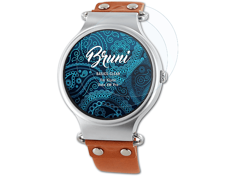 BRUNI 2x Basics-Clear Schutzfolie(für XLyne Xeta XW Pro)