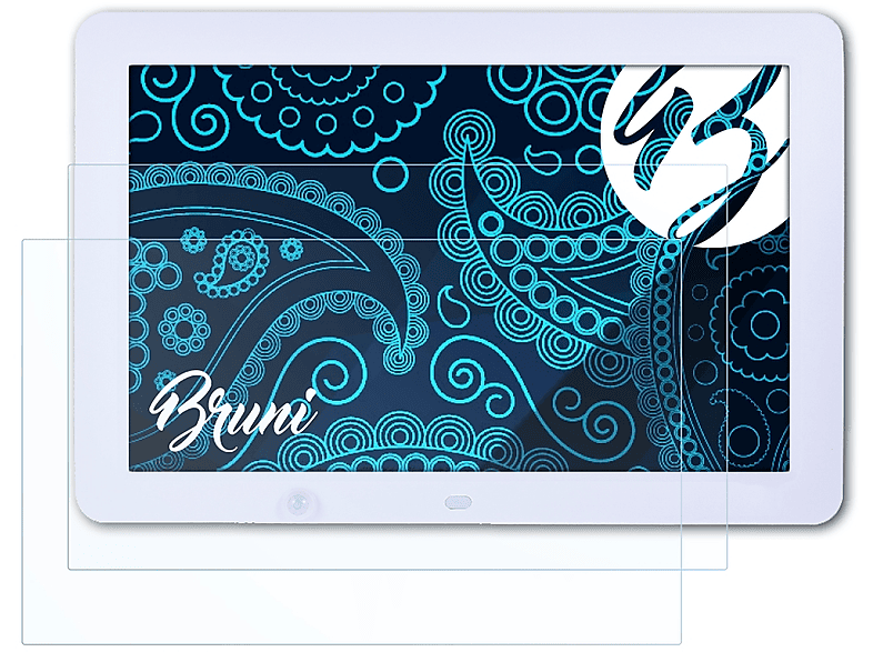 BRUNI 2x Basics-Clear Andoer (1280x800)) Bilderrahmen 12 Zoll Schutzfolie(für Wide Digitaler