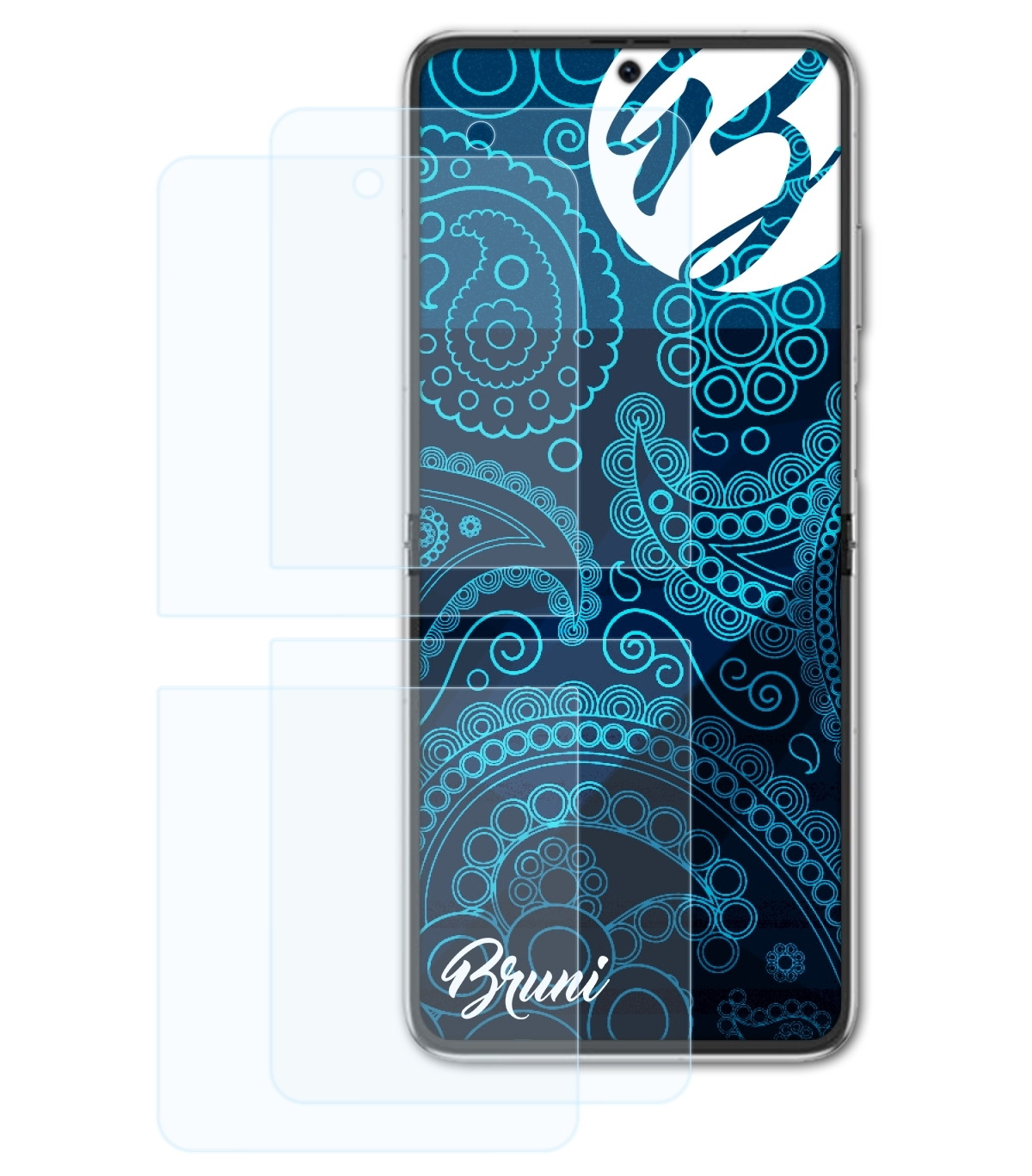 BRUNI 2x Basics-Clear Schutzfolie(für Pocket) Huawei P50