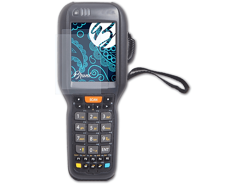 BRUNI 2x Basics-Clear Schutzfolie(für Datalogic Falcon X4)