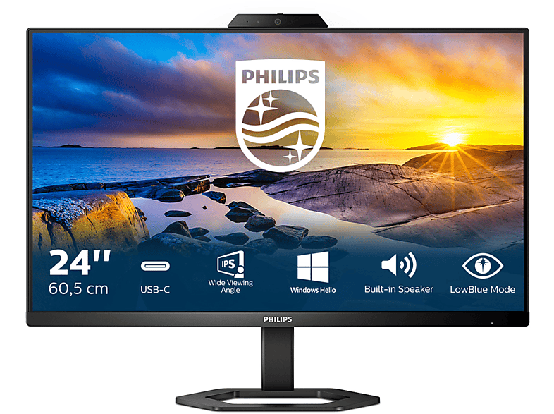 PHILIPS 24E1N5300HE 23,8 Zoll Full-HD Monitor (1 ms Reaktionszeit , 75Hz , 75 Hz nativ)