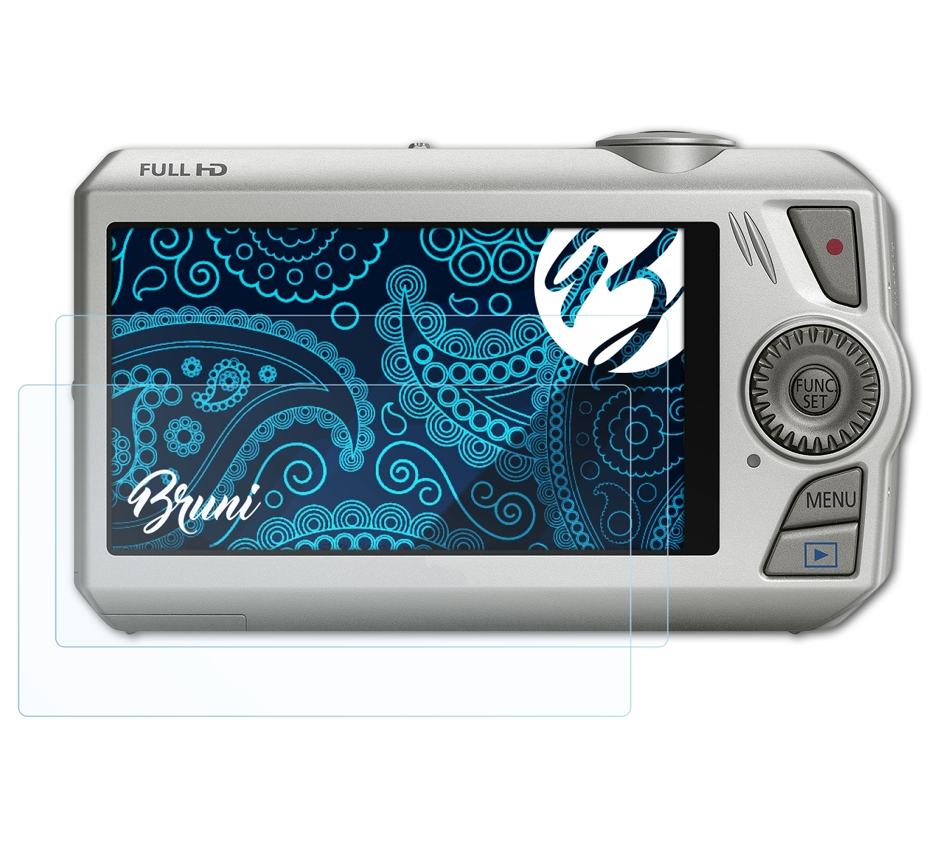 BRUNI 2x Basics-Clear Schutzfolie(für Canon IXUS 1000 Digital HS)