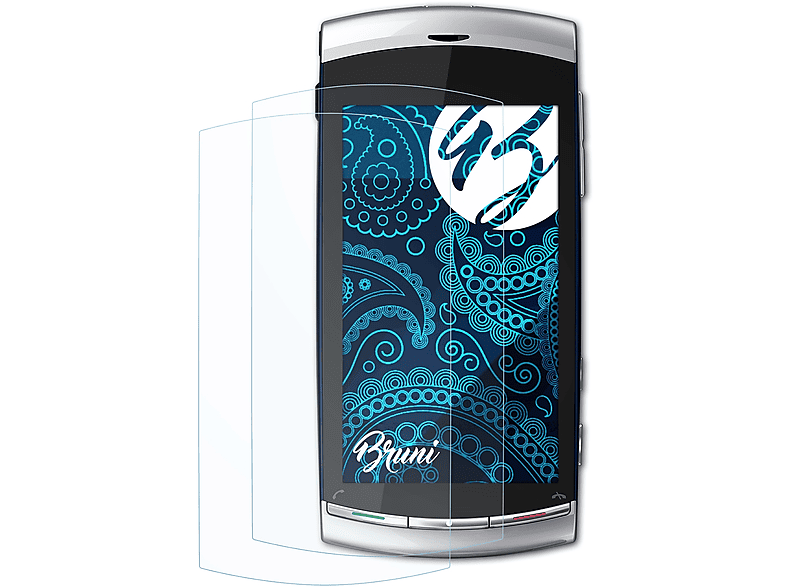 BRUNI 2x Basics-Clear Schutzfolie(für Vivaz) Sony-Ericsson