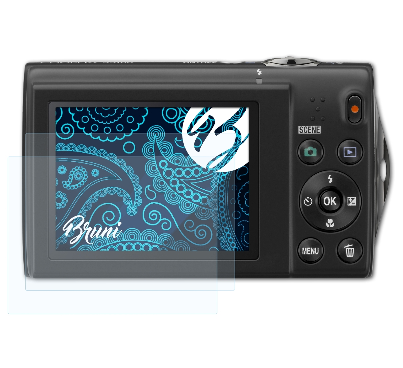 BRUNI 2x Basics-Clear Coolpix Schutzfolie(für S5100) Nikon