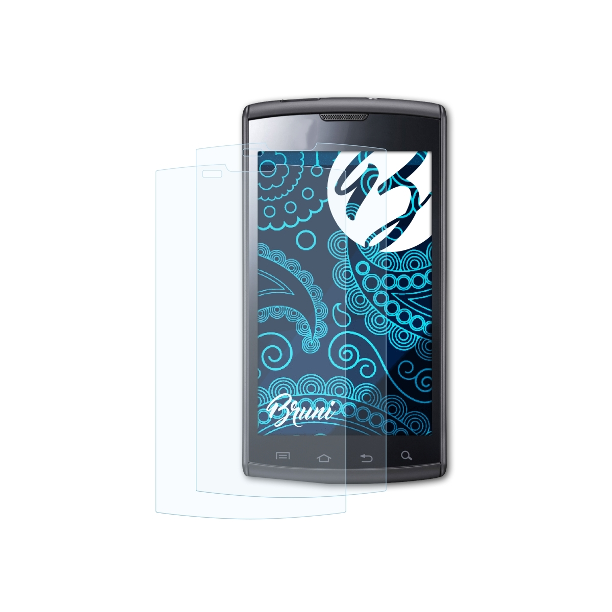 BRUNI 2x (GT-i9010)) S Samsung Galaxy Schutzfolie(für Giorgio Armani Basics-Clear