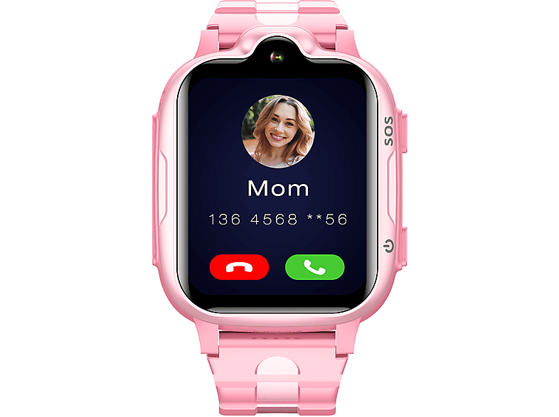 Reloj Inteligente Smartwatch Infantil Táctil Tarjeta Sim Rosa