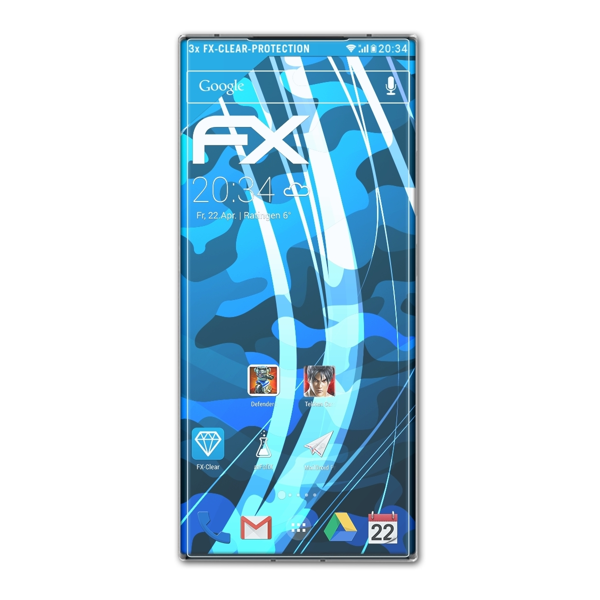 ATFOLIX 3x FX-Clear Displayschutz(für ZTE 40 Ultra) Axon