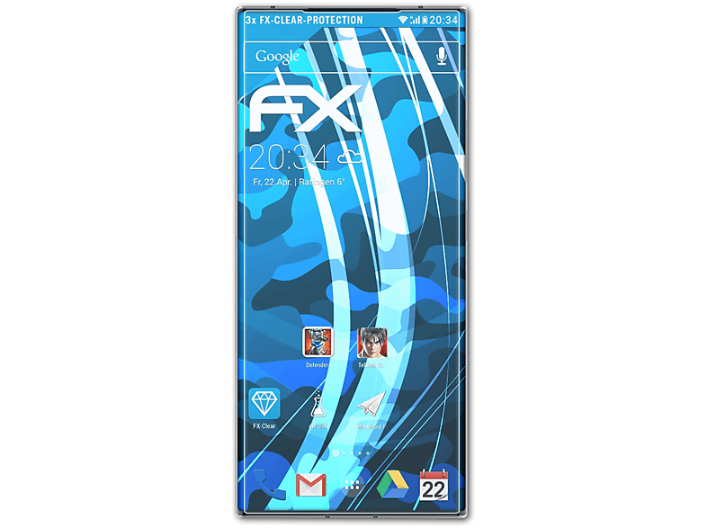 Displayschutz(für 3x FX-Clear ATFOLIX Ultra) Axon ZTE 40