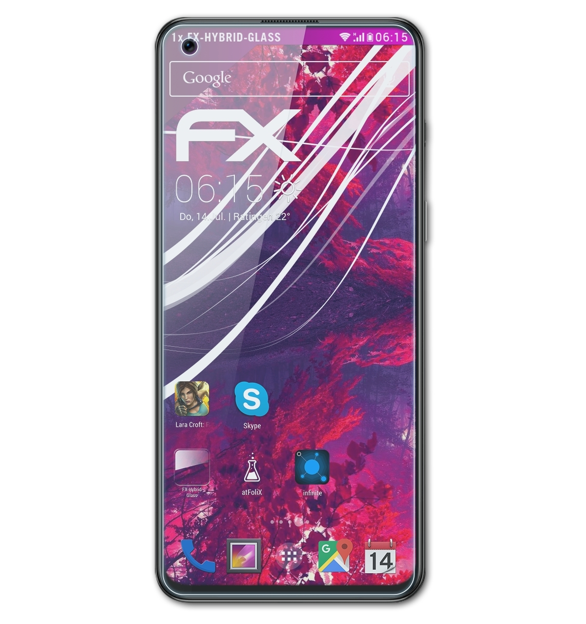 ATFOLIX FX-Hybrid-Glass Schutzglas(für Nord OnePlus 5G) 2T