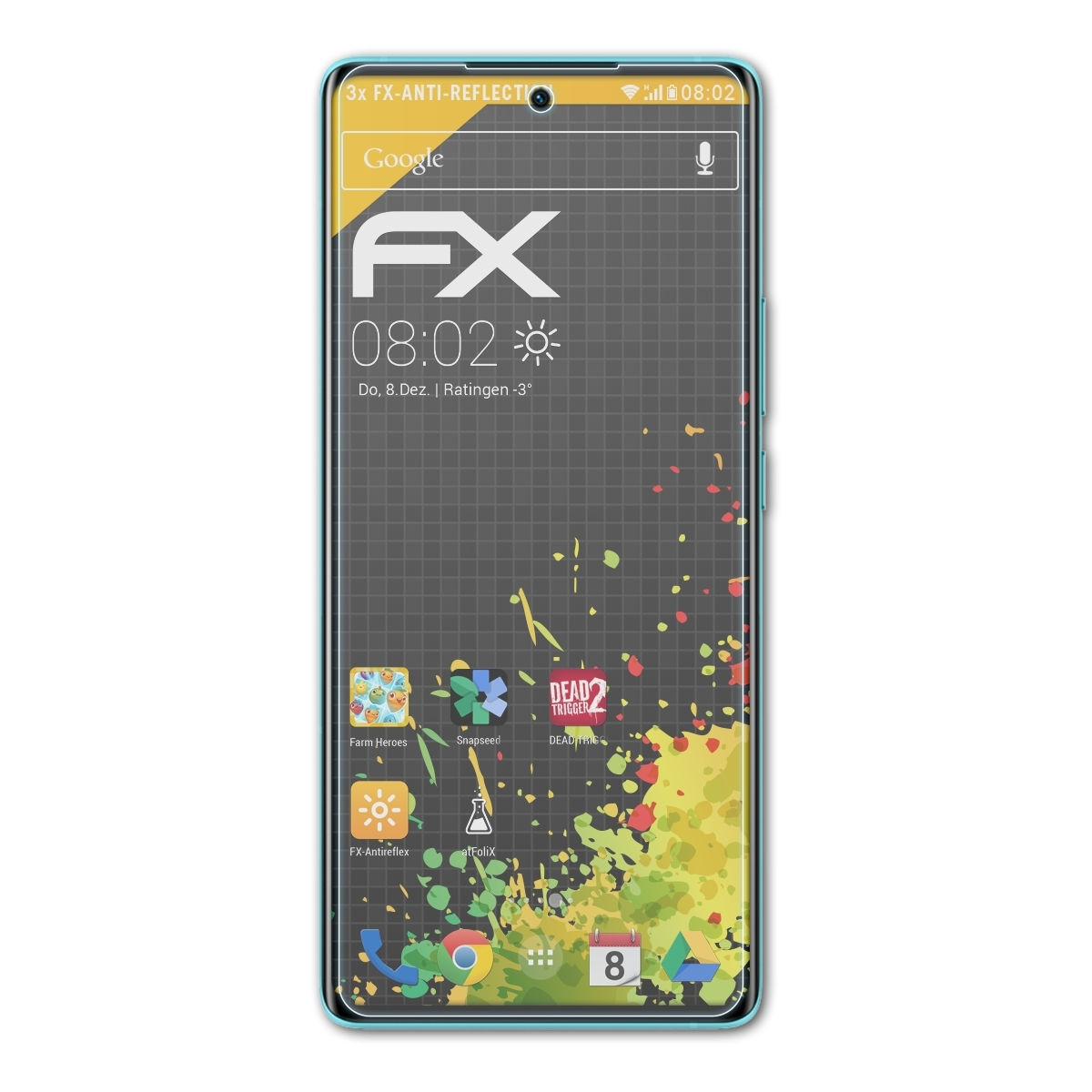 X80) FX-Antireflex ATFOLIX Vivo Displayschutz(für 3x