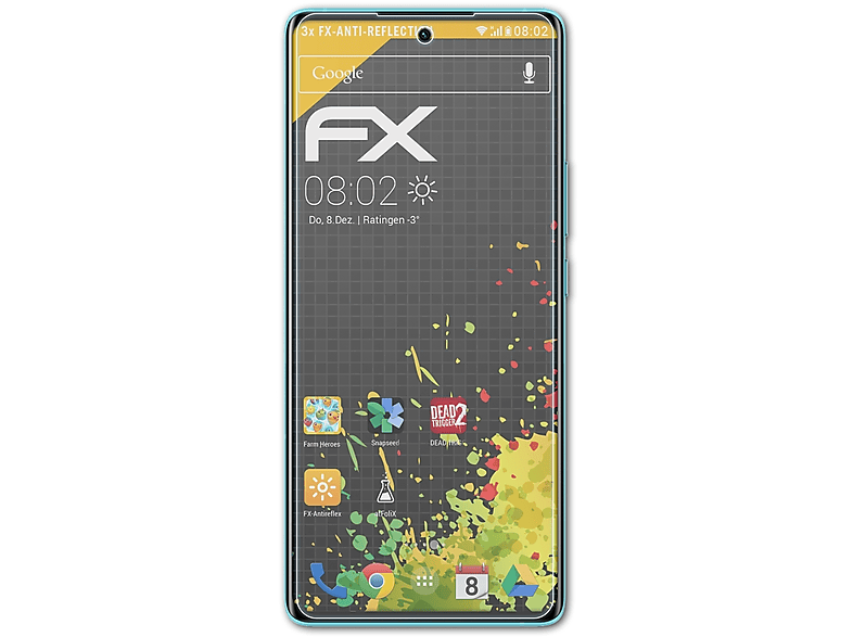 ATFOLIX 3x FX-Antireflex Displayschutz(für Vivo X80)