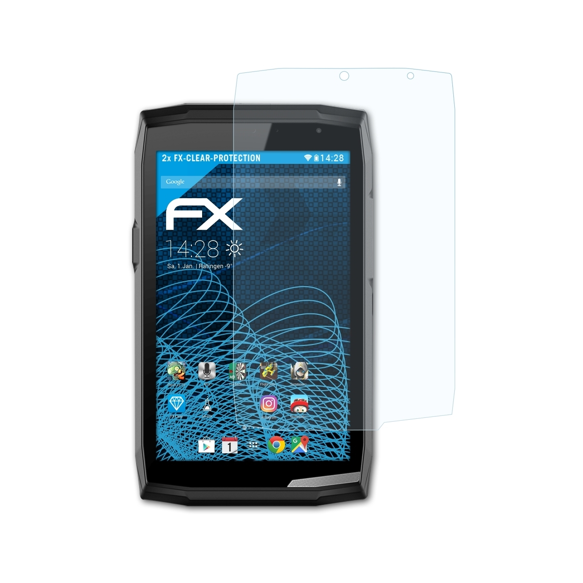 FX-Clear ATFOLIX T5) Displayschutz(für 2x Core Crosscall