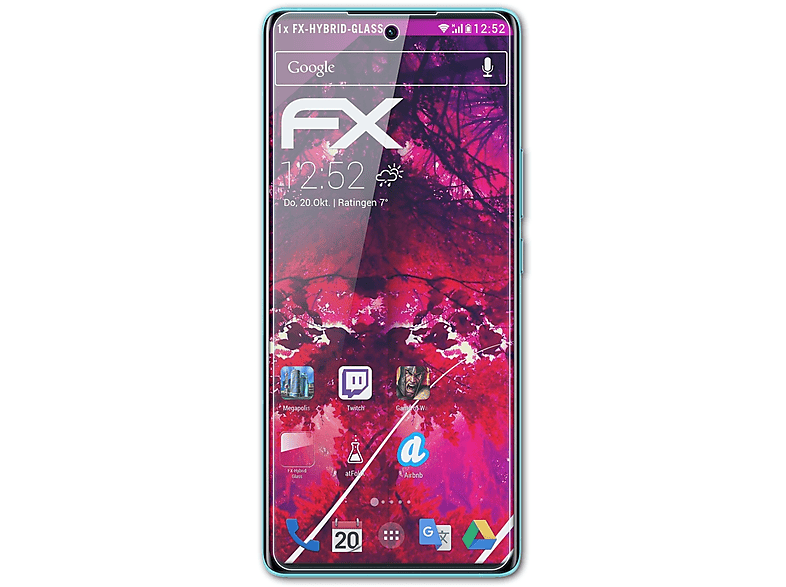 FX-Hybrid-Glass X80) Vivo ATFOLIX Schutzglas(für