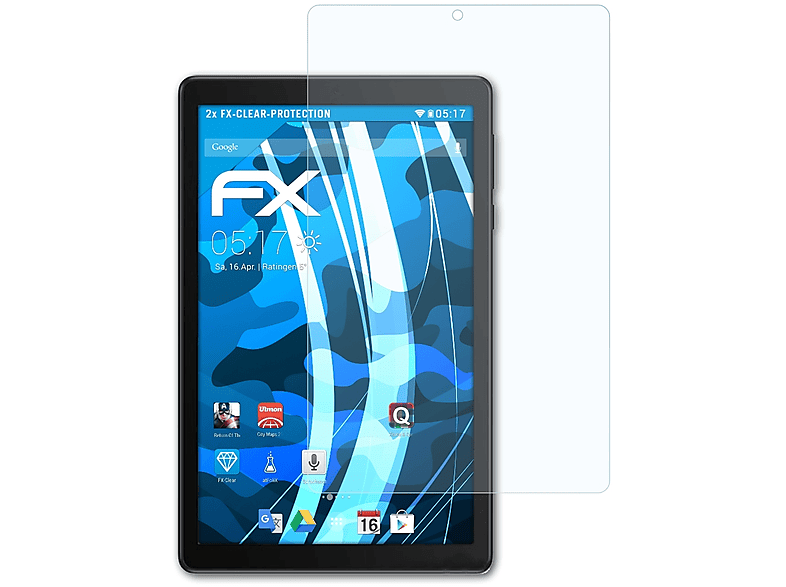 ATFOLIX 2x FX-Clear Displayschutz(für TCL Tab 8)
