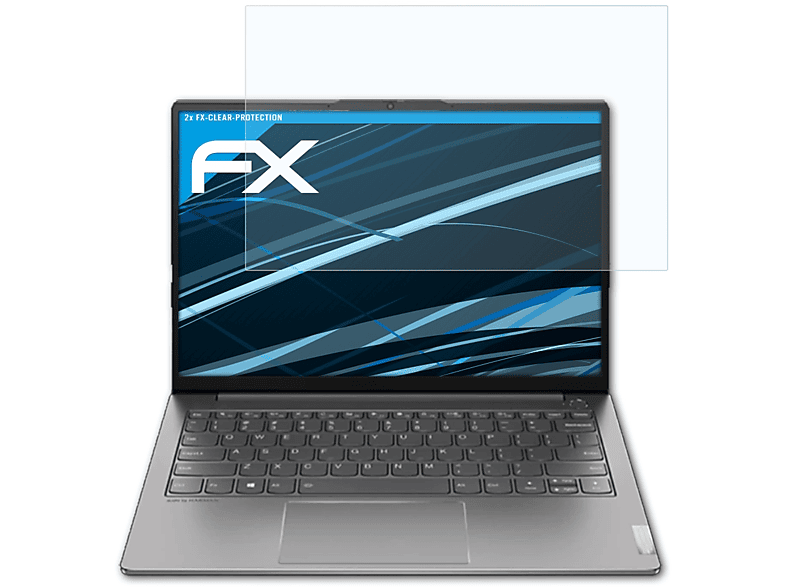 ATFOLIX 2x FX-Clear Displayschutz(für Lenovo ThinkBook 13s (Gen 2))