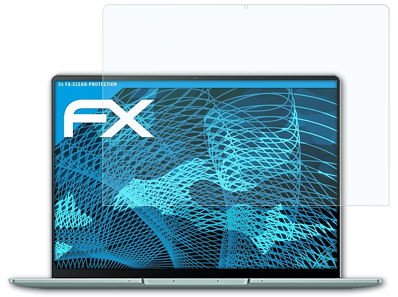 2x MateBook Huawei 13s) ATFOLIX FX-Clear Displayschutz(für