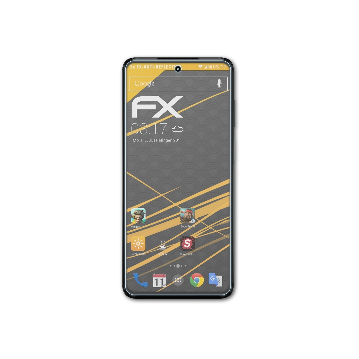 ATFOLIX 3x Motorola G82) Moto Displayschutz(für FX-Antireflex