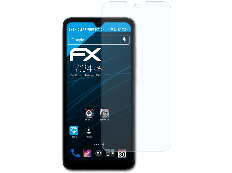 ATFOLIX 3x FX-Clear Displayschutz(für TCL 30 Z)