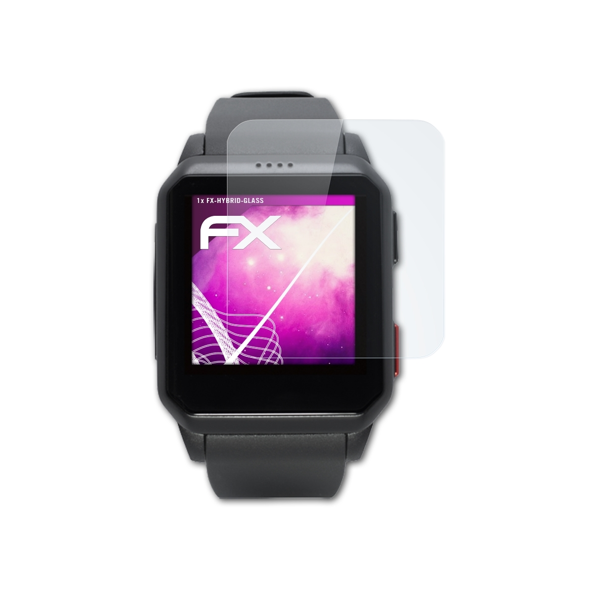 ATFOLIX FX-Hybrid-Glass Schutzglas(für Motion) Smartwatcher