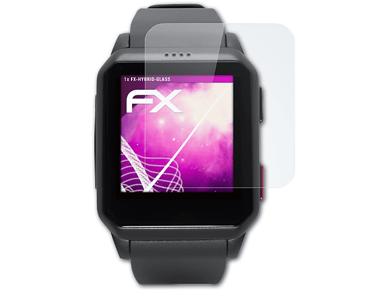 ATFOLIX FX-Hybrid-Glass Schutzglas(für Motion) Smartwatcher