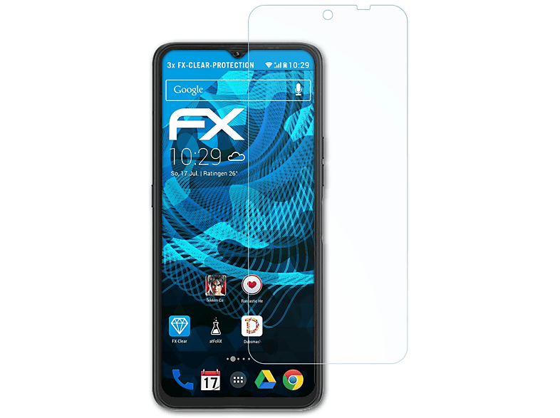 ATFOLIX 3x Max) FX-Clear Power 7 Displayschutz(für UMiDigi