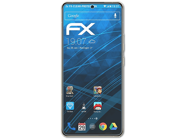 S15) FX-Clear 3x ATFOLIX Vivo Displayschutz(für