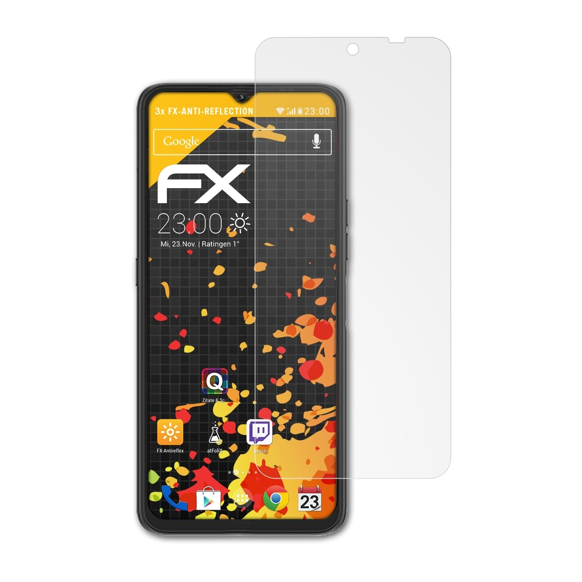 ATFOLIX 3x FX-Antireflex Displayschutz(für 7 Max) UMiDigi Power