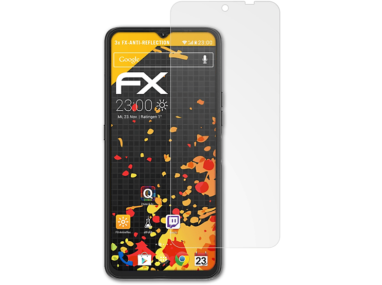 ATFOLIX 3x Max) FX-Antireflex UMiDigi Displayschutz(für 7 Power
