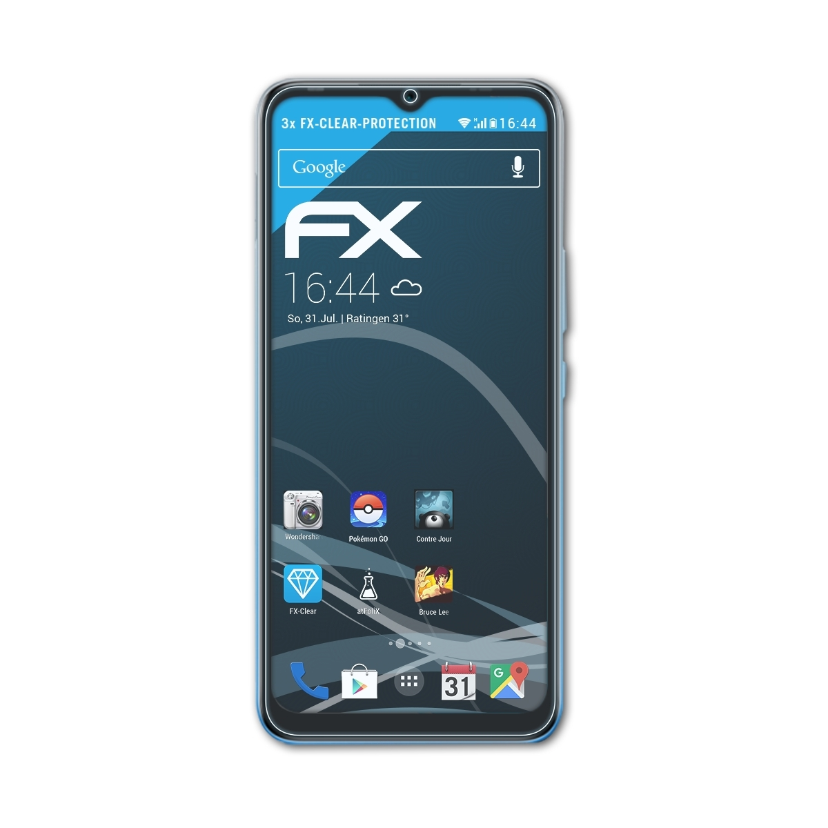Hot 3x 12i) ATFOLIX Displayschutz(für Infinix FX-Clear