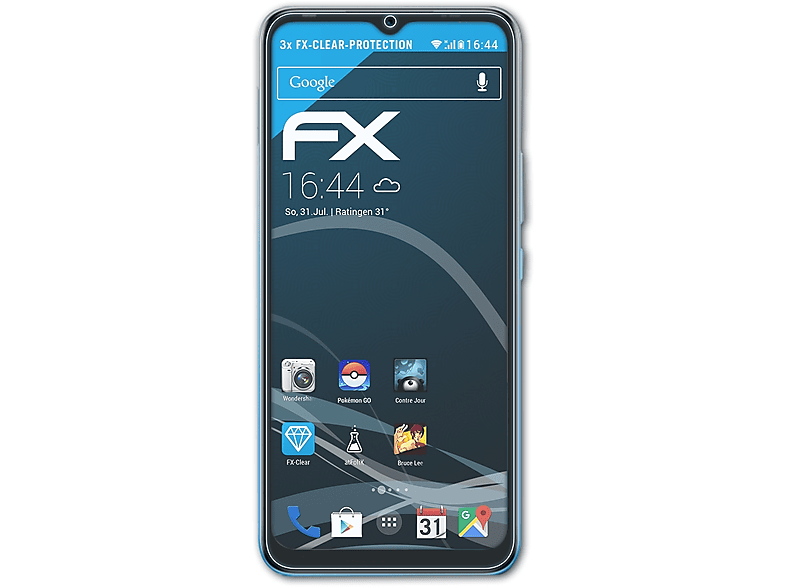 ATFOLIX 3x FX-Clear Displayschutz(für Infinix 12i) Hot