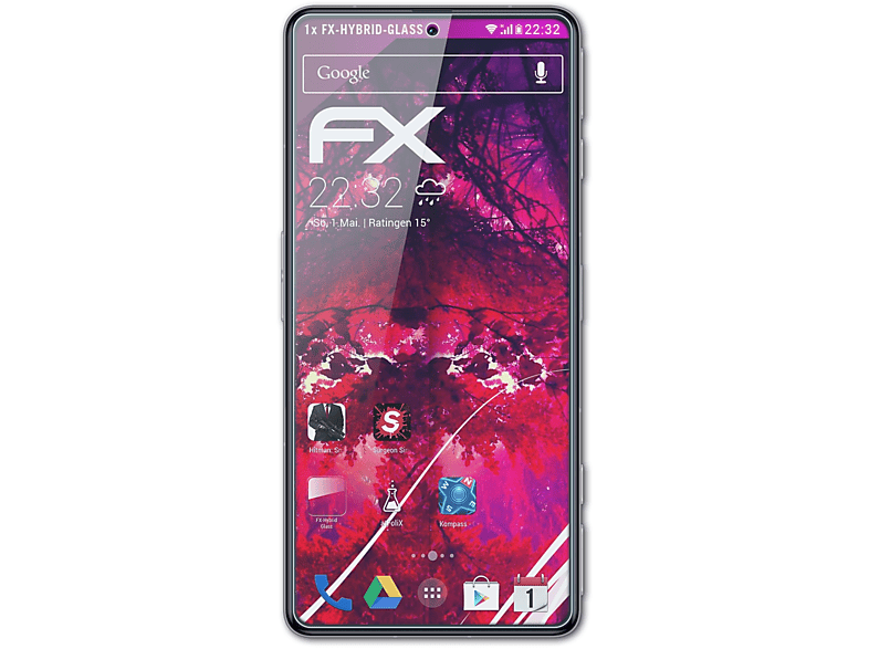 ATFOLIX GT) Poco FX-Hybrid-Glass Schutzglas(für F4 Xiaomi