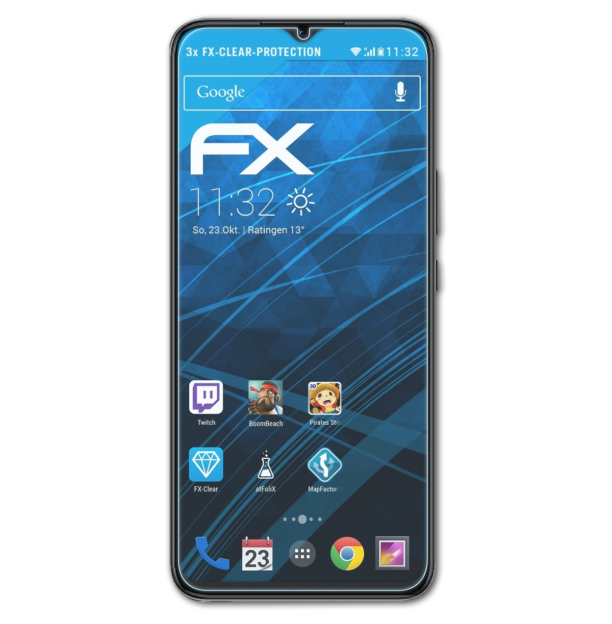 30) Honor FX-Clear Play ATFOLIX 3x Displayschutz(für