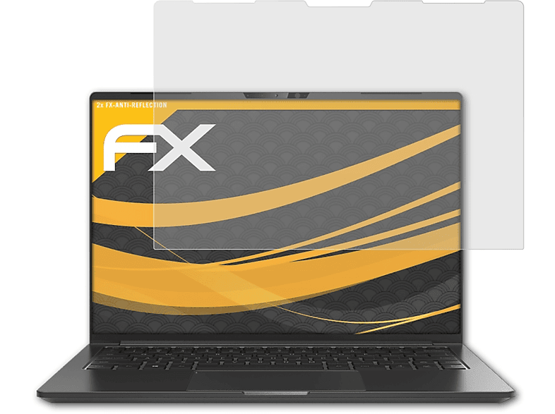 ATFOLIX 2x FX-Antireflex Displayschutz(für Peaq PNB V140V)