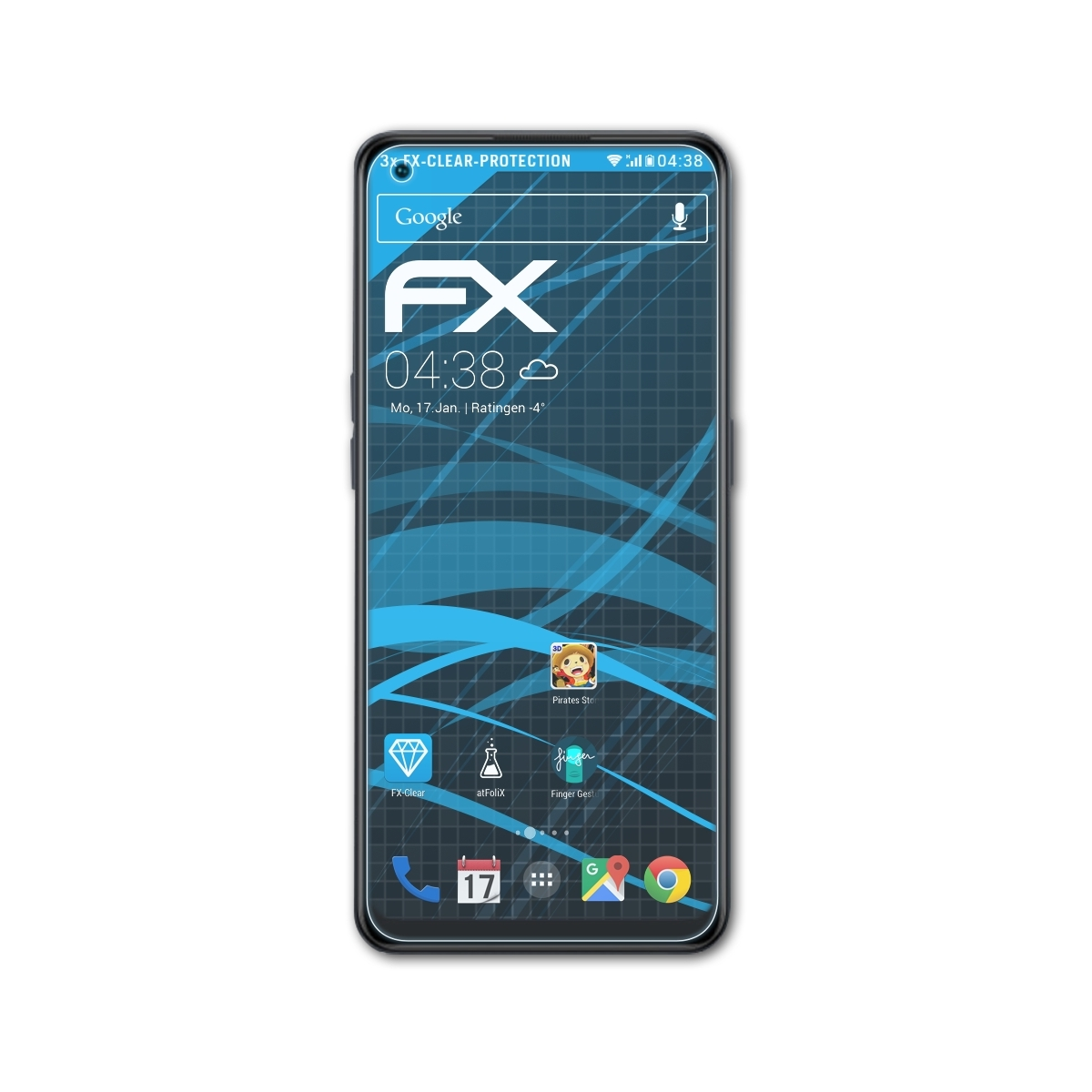 ATFOLIX 3x FX-Clear Displayschutz(für 5G) Pro Oppo F21