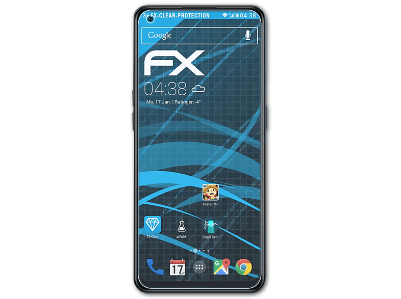 ATFOLIX 3x FX-Clear Displayschutz(für 5G) Pro Oppo F21