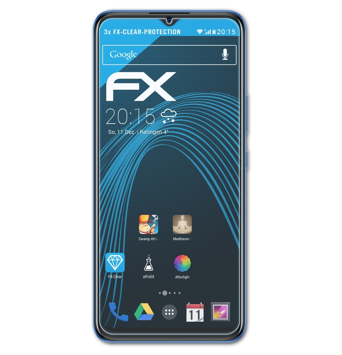 ATFOLIX 3x Y01) FX-Clear Displayschutz(für Vivo