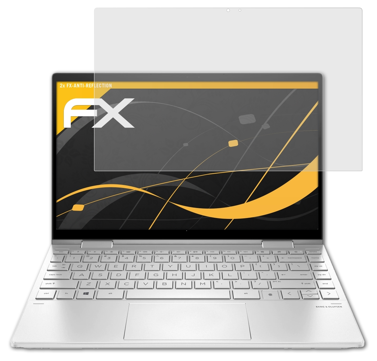 ATFOLIX 2x FX-Antireflex Displayschutz(für HP x360 13-bd0750ng) Envy