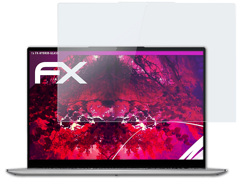 ATFOLIX FX-Hybrid-Glass Schutzglas(für Lenovo Yoga 5 Gen (13 inch)) 7 Slim