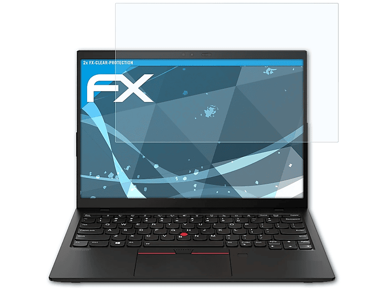 ATFOLIX 2x FX-Clear Displayschutz(für Lenovo ThinkPad X1 Nano (Gen1))